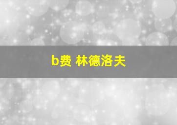 b费 林德洛夫